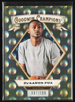 De'Aaron Fox 2025-26 Upper Deck Goodwin Champions Yellow Circles /199 #5