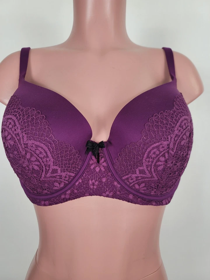 Victoria's Secret Lined Demi T Shirt Padded Lined Bra 36DDD Sexy Underwire - Image 2 of 4