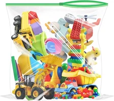 Freezer Slider Storage Bags, Pack of 12, 3.5 16 x 18 Inch, Clear 