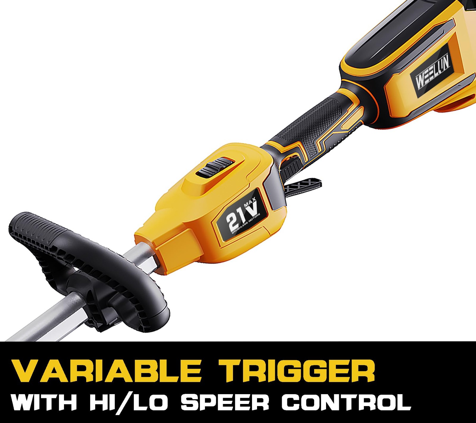 Weed Wacker Cordless & Edger, 13" Brushless 21V String Trimmer Electric and Brus