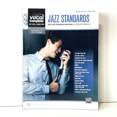 Jazz Standards Vocal Complete Sheet Music + Backing Tracks + 2CDs 16 Great Songs