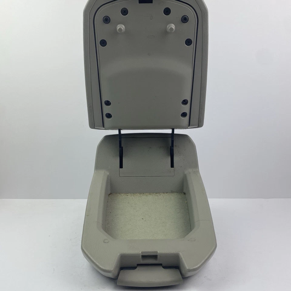 Saturn VUE 2008-2009 consola central compartimento de almacenamiento reposabrazos tapa OEM gris Foto 3 de 4