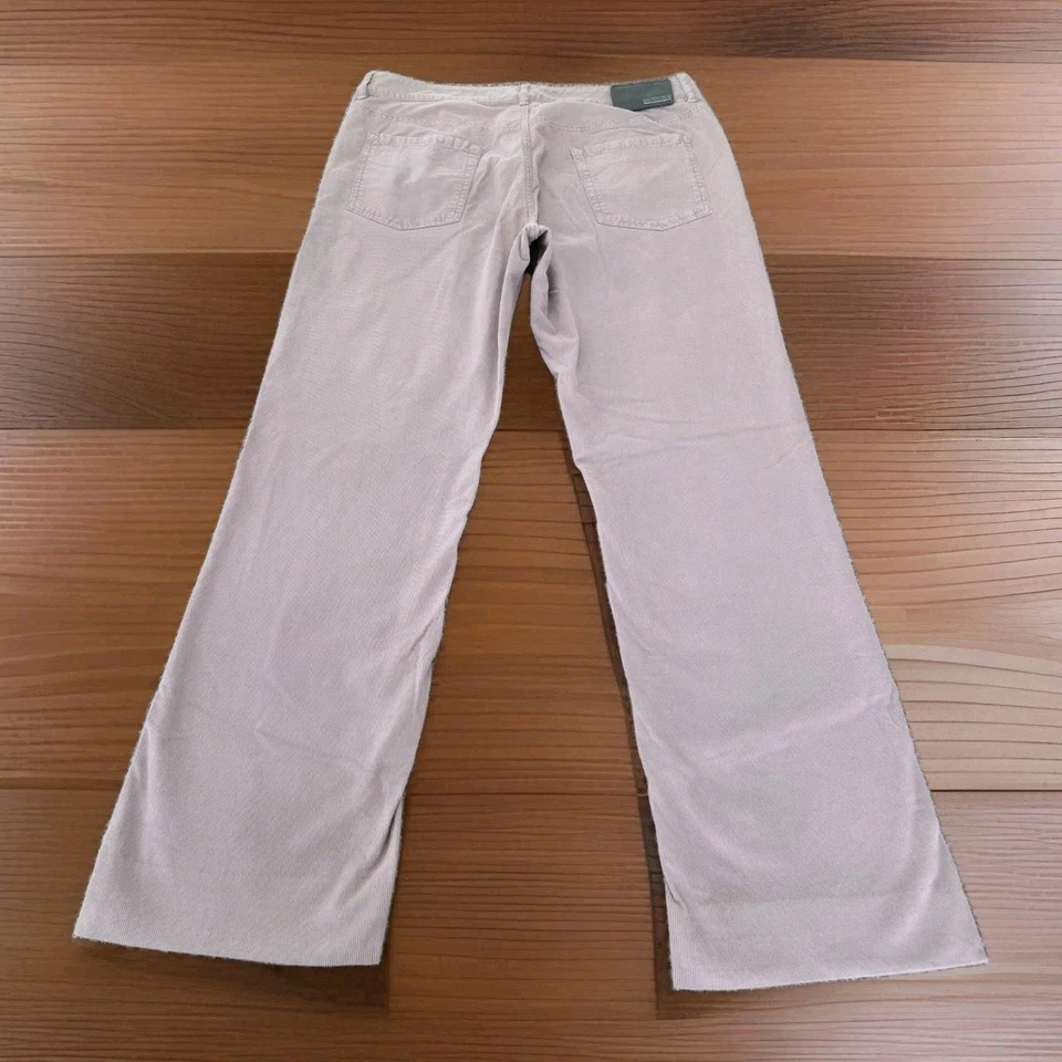 Vtg Armani Collezioni Beige Pin Corduroy Pants Men's Size 33 Measure 34x28 - Image 2 of 4