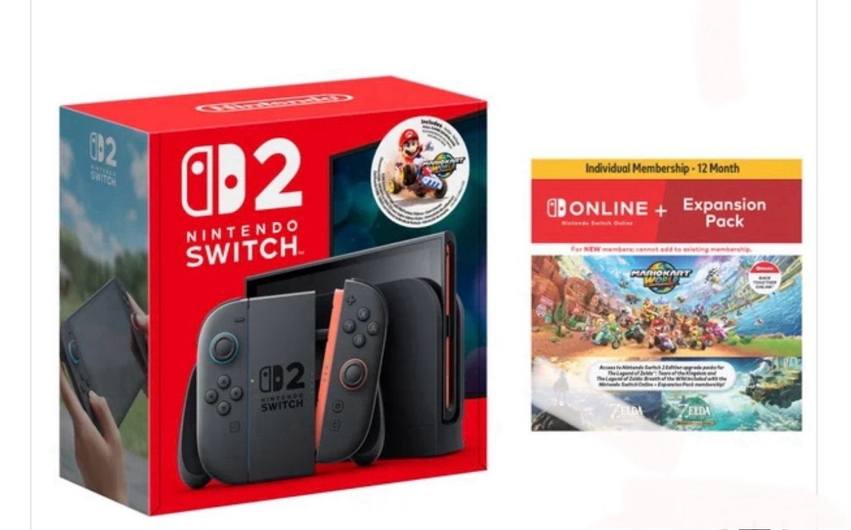 Nintendo Switch MARIOKART WORLD Nintendo Switch2 Nintendo Switch 2 Console + Mario Kart World Console Bundle
