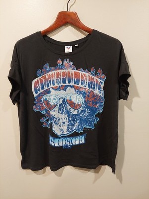 Grateful Dead Womens XL Shirt Junk Food Vintage Style 1974 Jerry Garcia Festival