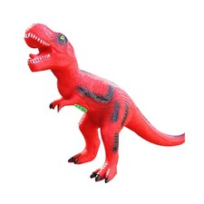 Juguete de dinosaurio grande rojo sonido eléctrico figura de dinosaurio simulación tiranosaurio N