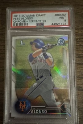 2016 Bowman Draft - Chrome Draft Picks Pete Alonso #BDC-92 Refractor (RC)