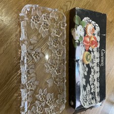 Walther Glas Crystal Floral Canape Tray Carmen Satiniert Made in Germany