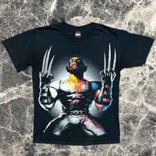 Vintage Wolverine Shirt Mens Small X Men Marvel Mad Engine Y2K 2000s Comic Black