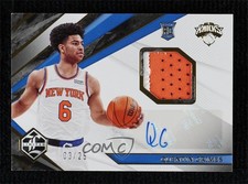 2021 Panini Chronicles Limited Rookie Jersey Prime 3/25 Quentin Grimes Auto 0c3