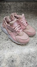 Nike Pink colorway Girls Huarache Sneakers Lace Up Low Top US 4Y