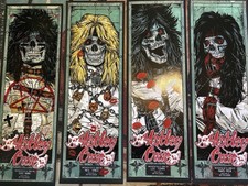 Motley Crue 4 Poster Set Nikki Sixx Vince Neil Tommy Lee Mick Mars Collectionzz
