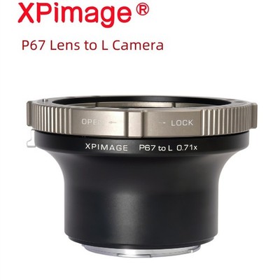 XPimage 0.71x Focal Reducer Booster Adapter for Pentax 67 Lens to Leica L Camera