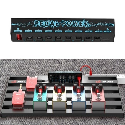 Effect Pedal Board Power Supply Output for 9V Effect Pedal Power with Blue LED