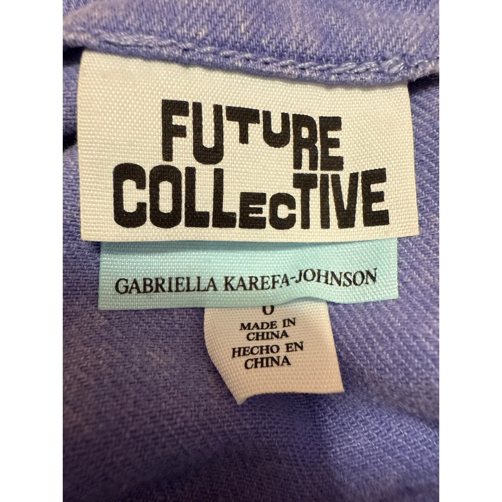 VETEMENTS Abito midi jeans denim senza maniche spacco viola Future Collective linea A taglia 6