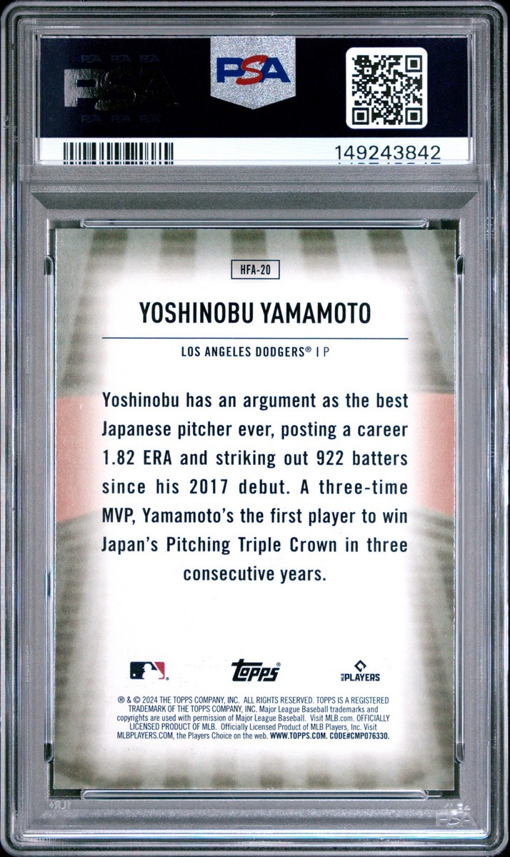 2024 Topps Series 2 - Home Field Advantage Yoshinobu Yamamoto #HFA