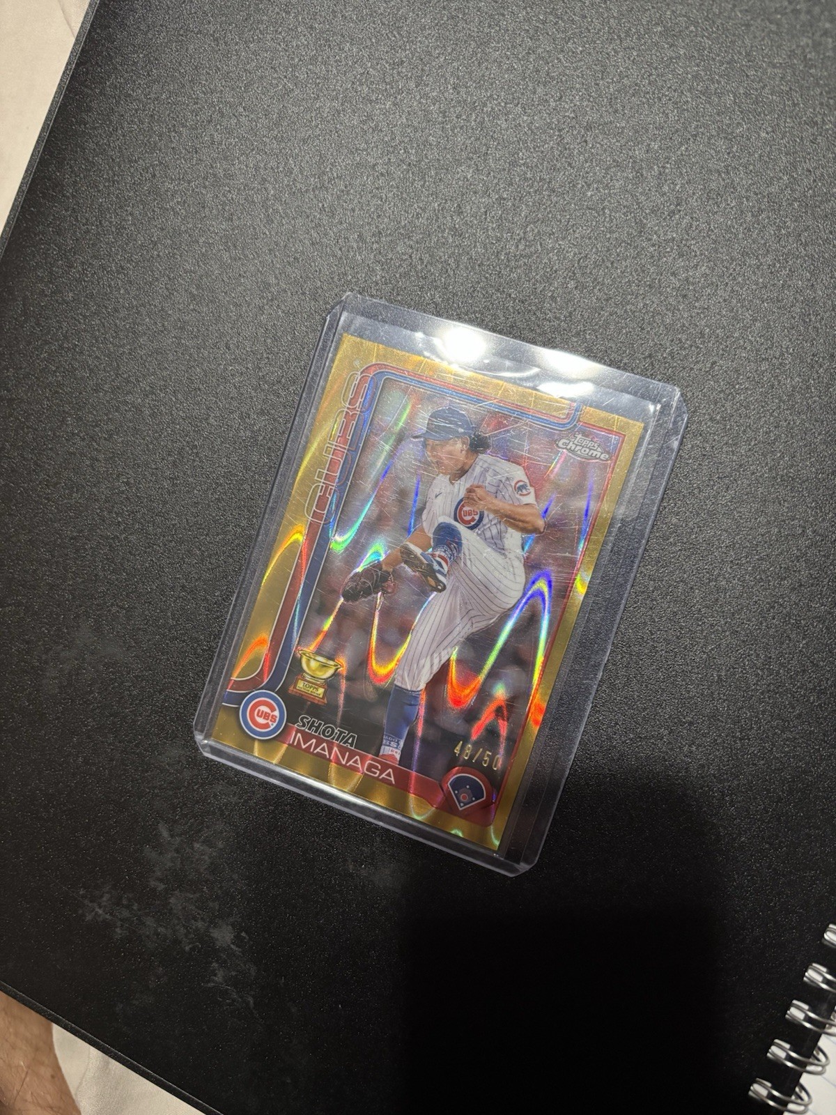 2025 Topps Chrome - Shota Imanaga #149 Rookie Cup Gold RayWave Refractor /50