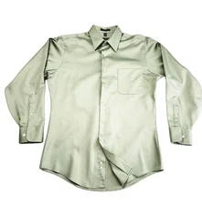 Geoffrey Beene Men's Long Sleeve Dress Shirt Fit Wrinkle-Free, Sateen Vintage.