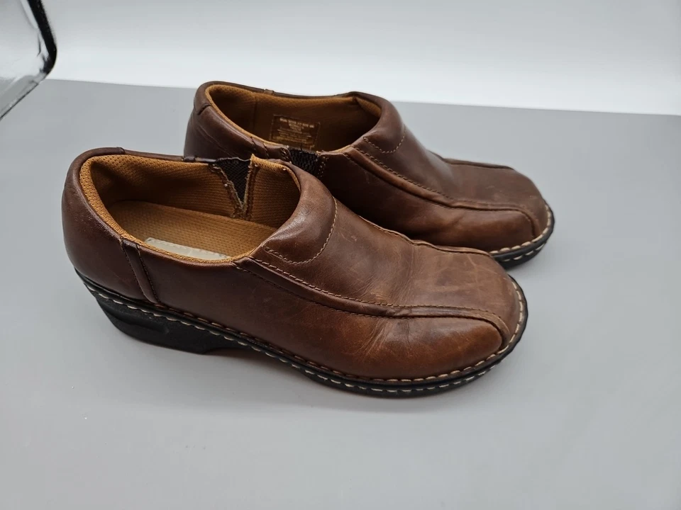 Eastland Brown Leather Loafter Slip-On Shoes Womens Tracie Size 9 M - Image 3 of 4