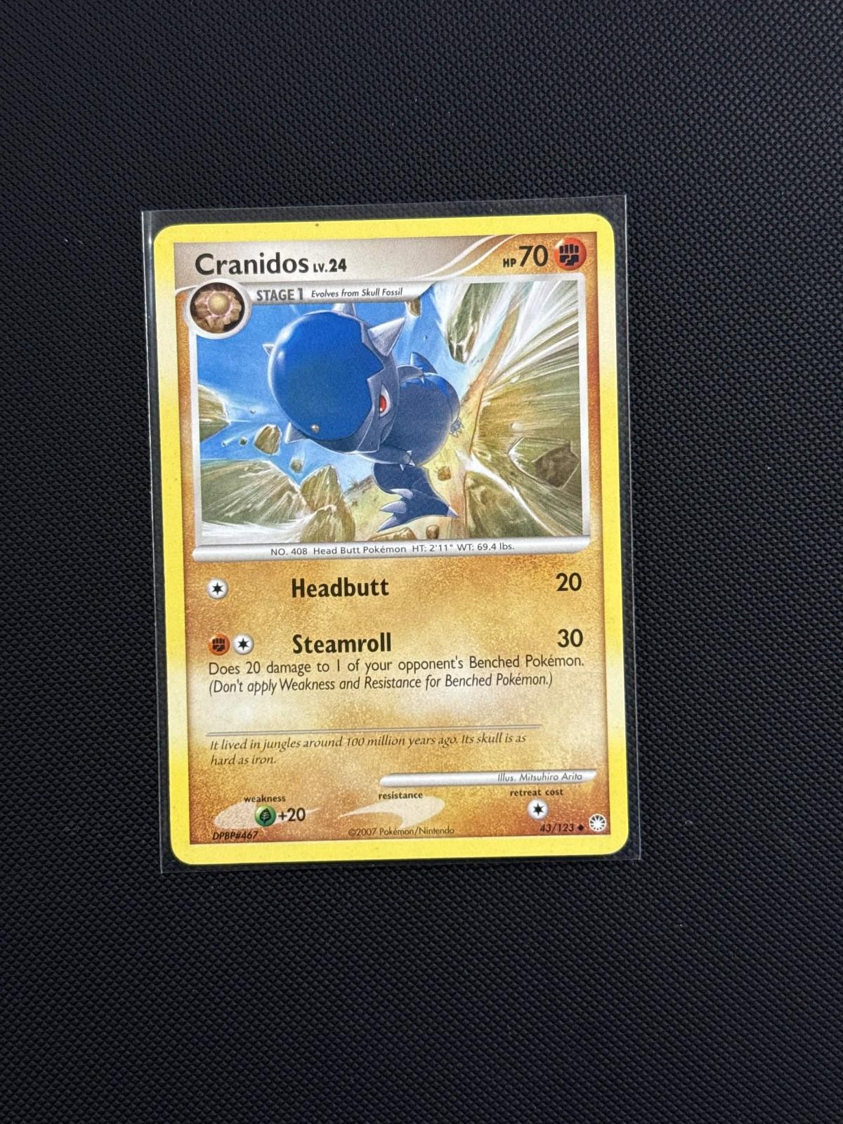 Cranidos 43/123 Mysterious Treasures Pokemon Card NM/M