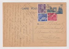 E5862: 1940 France Postal Card from Jewish Refugee to Netherlands