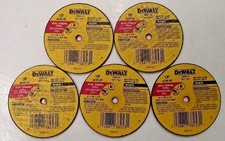 DEWALT DW8710 3" X 1/8" X 1/4" A24R Metal Stainless Cutting Wheel 5pcs.