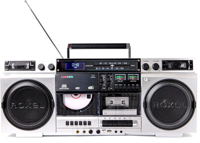 Retro Boombox Ghettoblaster DAB+ Radio CD Kassettenrekorder Bluetooth USB Roxel