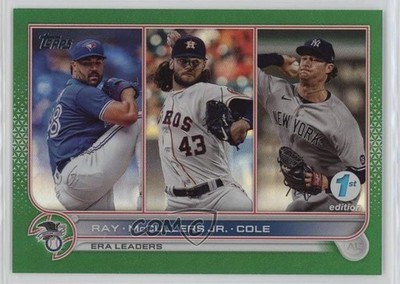 2022 Series 1 1st Edition League Leaders Green Robbie Ray Lance McCullers Jr h7i