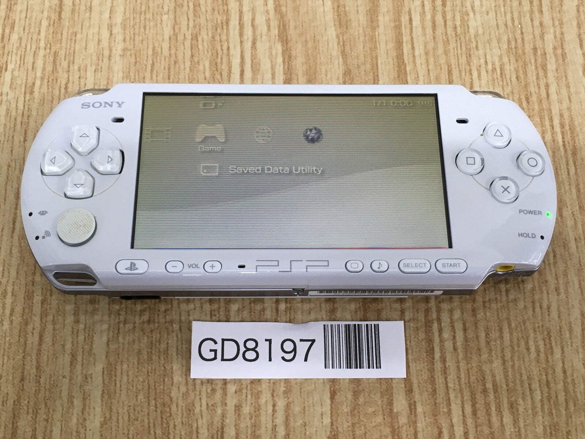 GD8197 Plz Read Item Condi PSP-3000 PEARL WHITE SONY PSP