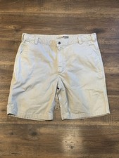 Carhartt Rugged Flex Men's Relaxed Fit Canvas Work Shorts Beige Flat Front 40w