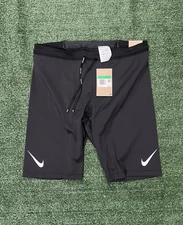 Nike Aeroswift Dri-Fit ADV Running Half Length Tights Black Size XL FN3369-011