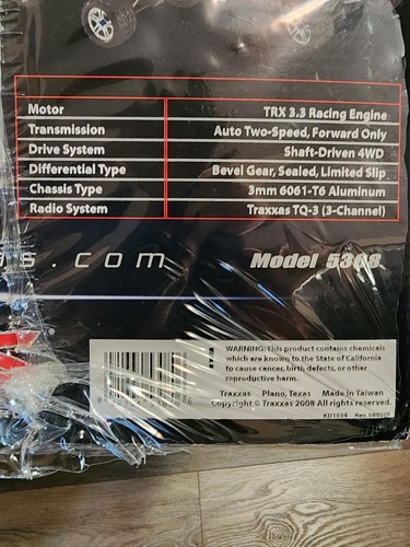 Traxxas Revo 3.3 Model 5308 Factory Forward Only Single Steering Servo 2008 Only - Picture 5 of 20