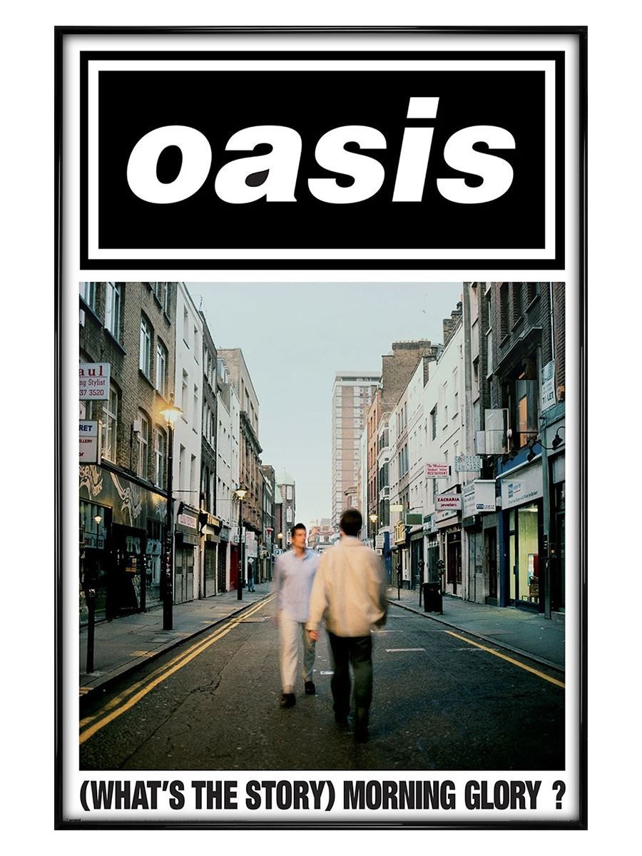 Oasis (What's The Story Morning Glory) Maxi Poster - Black Gloss Framed