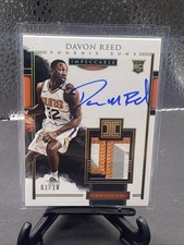 2017-18 Impeccable Davon Reed Rookie 4 Color Patch On Card Auto Autograph #1/10