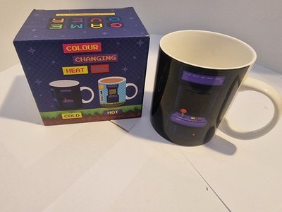 Puckator Game Over Heat Changing Mug - Retro Arcade Gamer Coffee Cup  NEW IN BOX