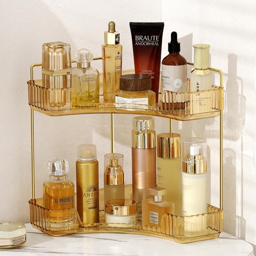 Corner Bathroom Counter Organizer Bathroom Countertop Shelf Makeup Organizer ...