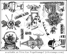 Unmounted Rubber Stamp Plate, Unmounted/Uncut Pink Rubber Stamps