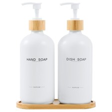 Kitchen Soap Dispenser Set Hand Soap Dispenser And Dish Soap Dispenser For Kitch