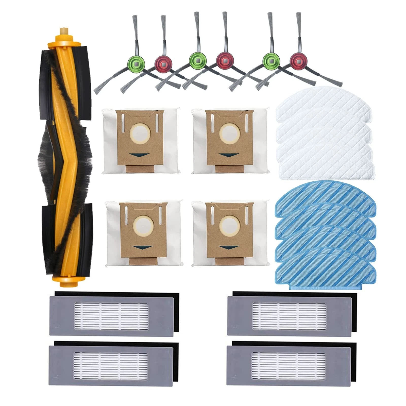 23 Pack Replacement Accessories Kit Fit for Ecovacs DEEBOT OZMO T8 AIVI T8 N8...