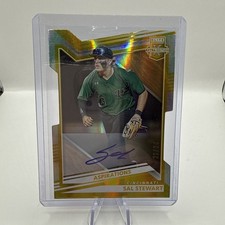 2022 Sal Stewart 21/24 Auto RC Gold Die Cut Aspirations Elite Extra Edition SSP