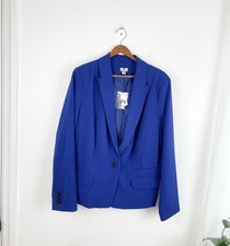 Worthington XL Blue Work Career Blazer Jacket Women s XL New