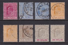 Bahamas 1902 to 1/- Used. Includes Sloping 2. Cat approx £400