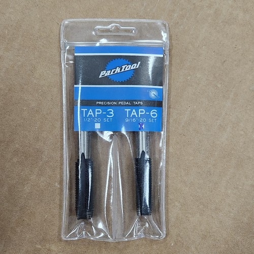 Park Tool TAP-6 Right & Left Taps for Crankarm Pedal Threads Pair 9/16" OPENED