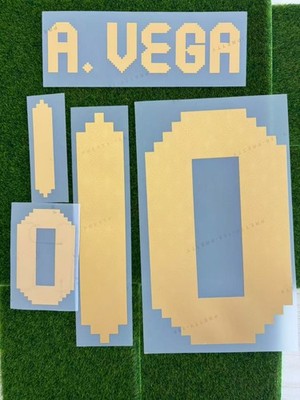 Mexico 2025 Alexis Vega Player Size Soccer Shirt Nameset Name Number ID Print