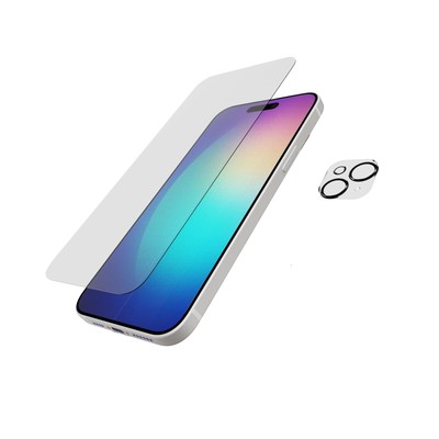 Tech21 Impact Glass   Camera Lens Protector Bundle for iPhone 15 Plus