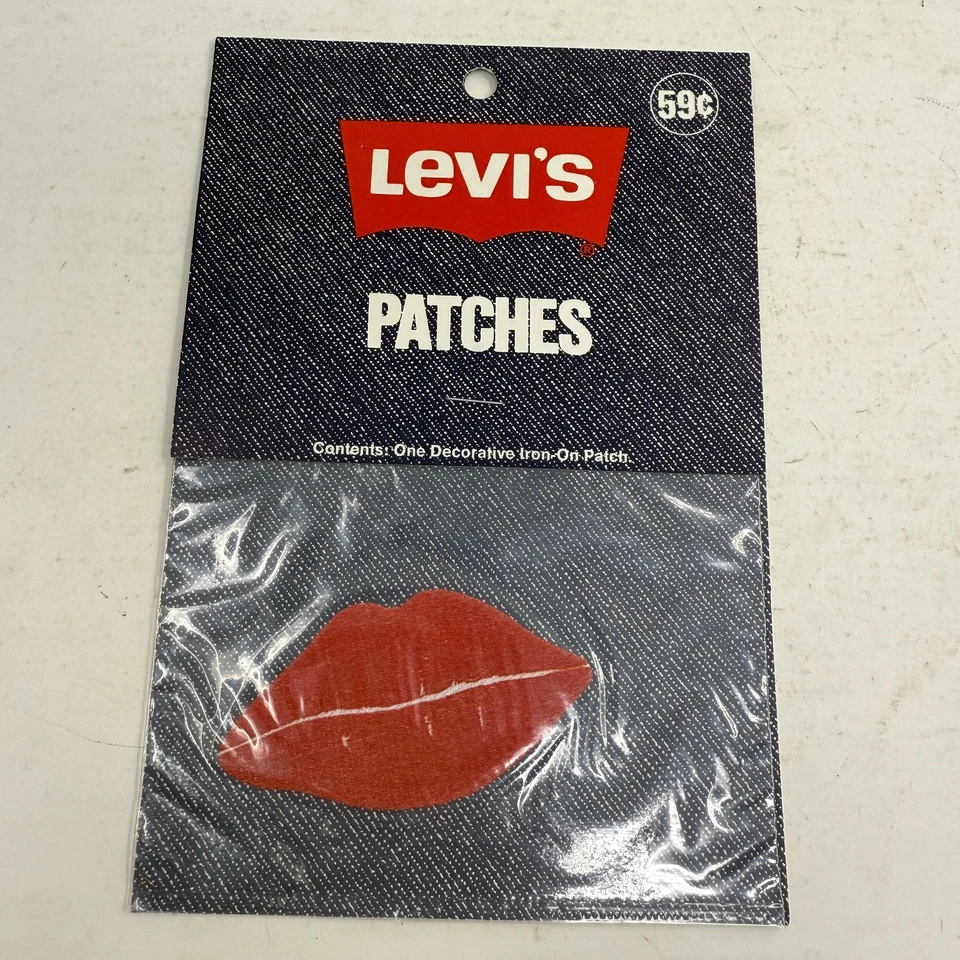Vtg 1970’s LEVI’s Iron-on Patches 5 pc Lot Hippie Denim Jacket jeans - Image 4 of 4