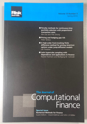 Journal of Computational Finance Vol 13 No 3 Spring 2010 Risk Journals