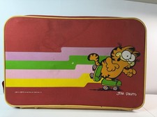 Vintage 1978 Garfield Cat Child Size Luggage Suitcase - Read