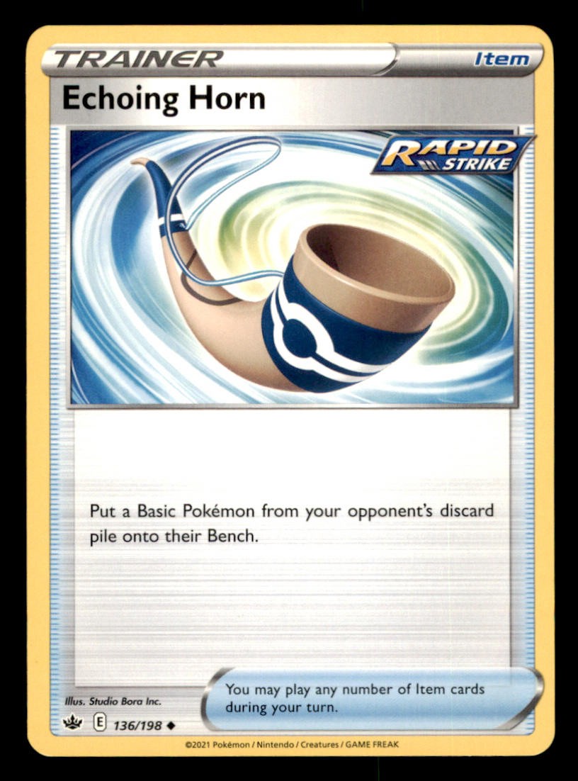 Echoing Horn 136/198 Uncommon Chilling Reign Pokemon Near Mint