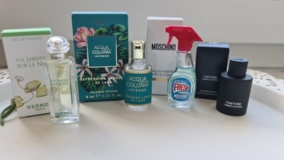 Parfum Miniaturen Set Hermes, Moschino, Tom Ford, 4711 & Box